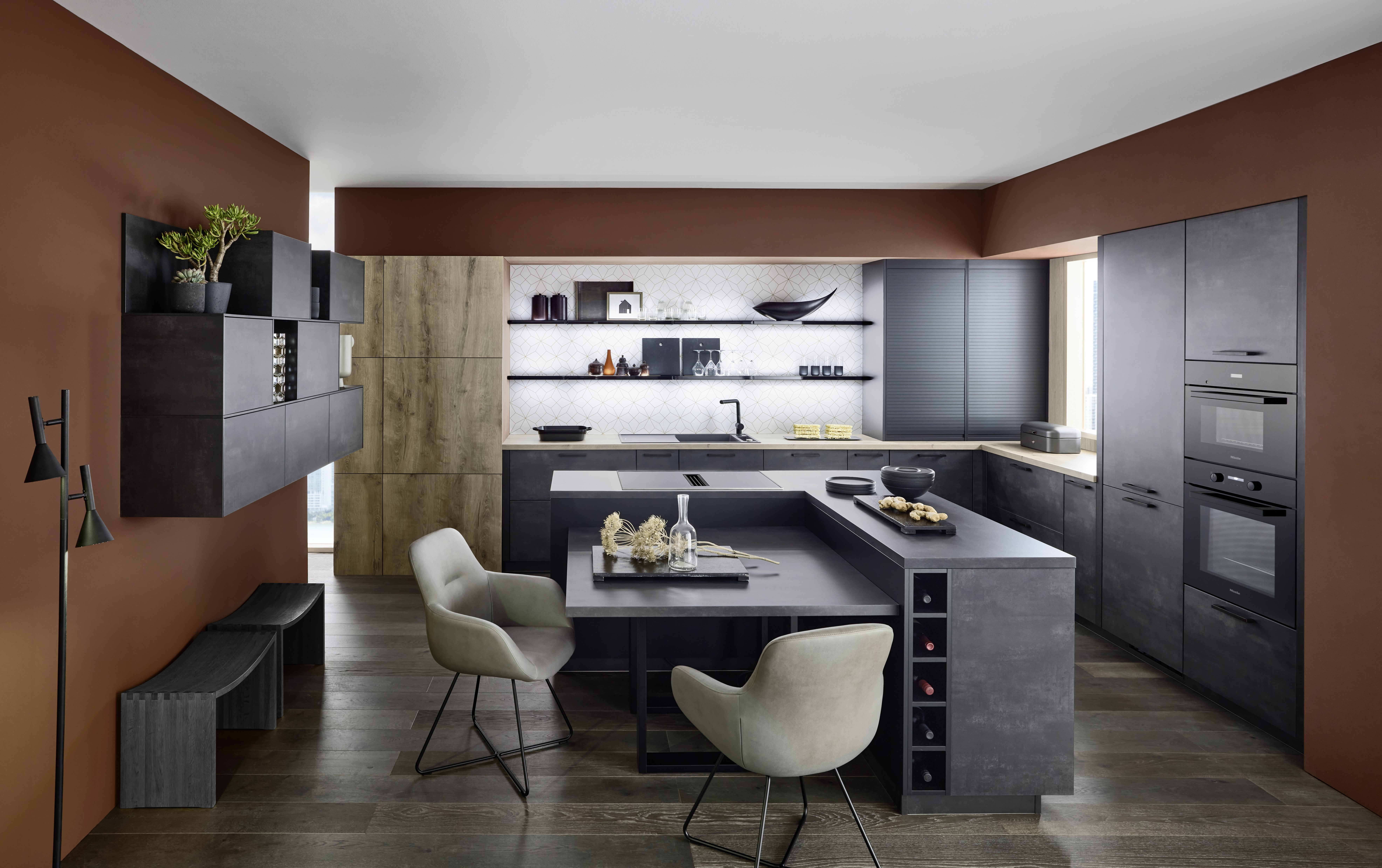 NOBILIA Japandi mit Miele Geräten, Hauptschuss